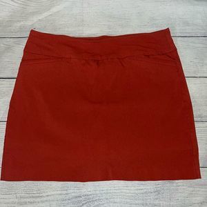 Attyre rust short skirt 4